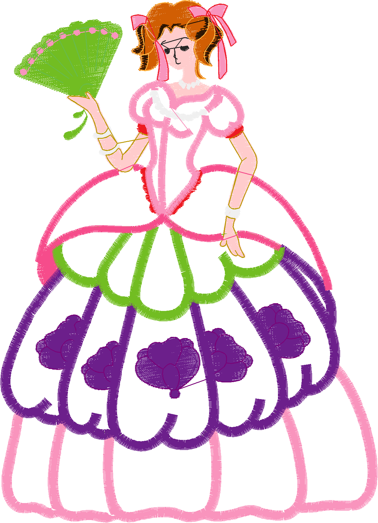 Applique - Victorian Ladies (1)