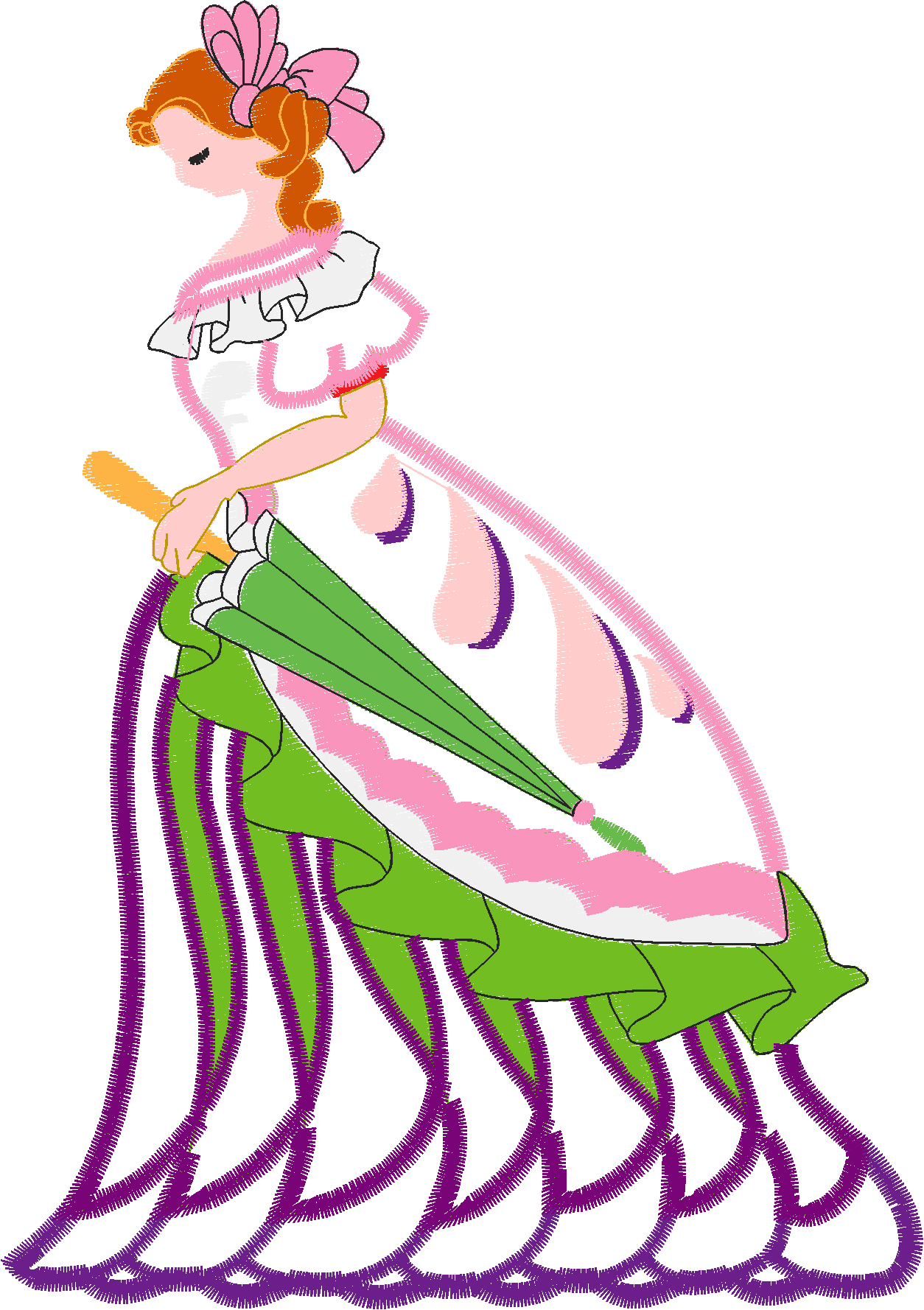 Applique - Victorian Ladies (3)