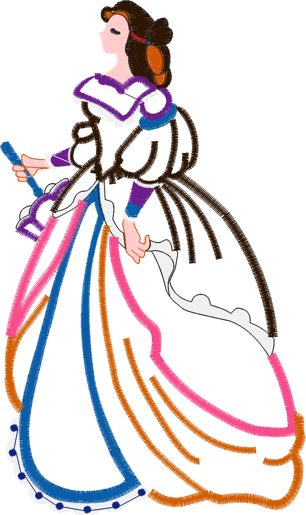 Applique - Victorian Ladies (4)