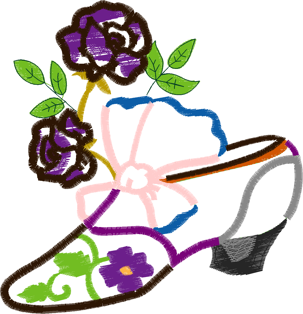 Applique - Victorian Shoes (4)