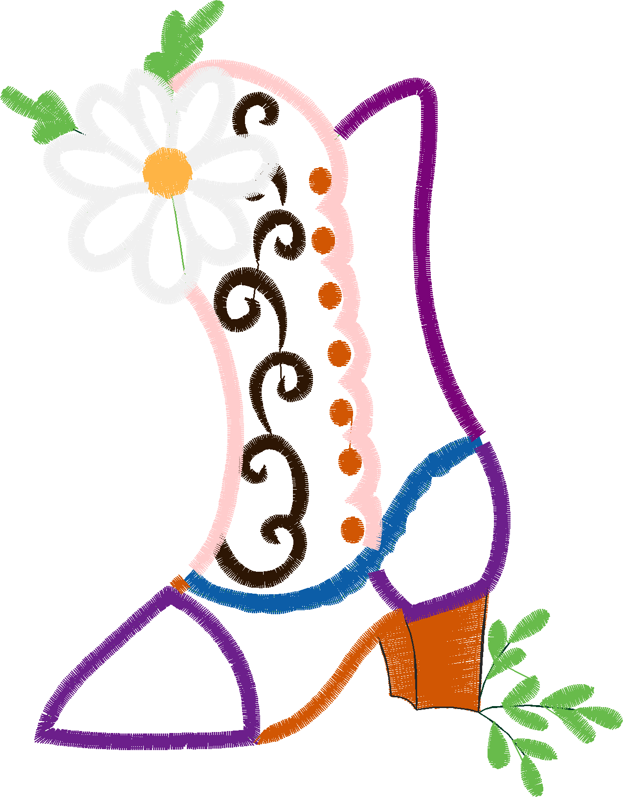 Applique - Victorian Shoes (9)