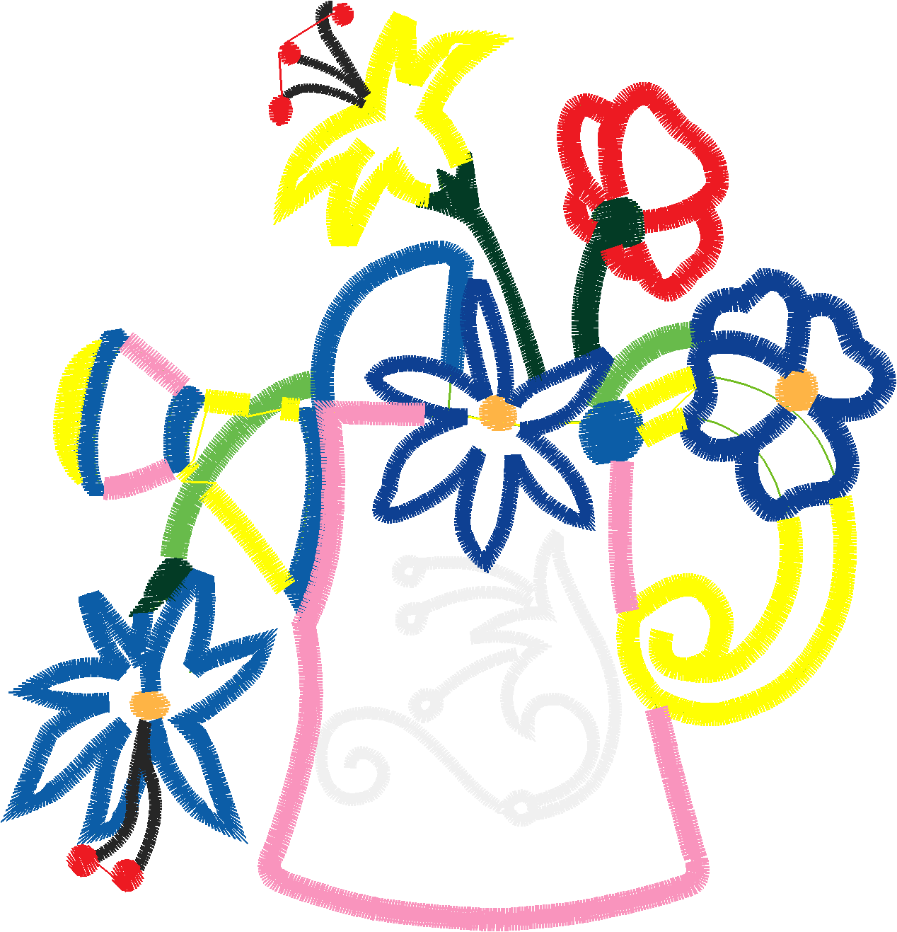 Applique - Watering Cans  (6)