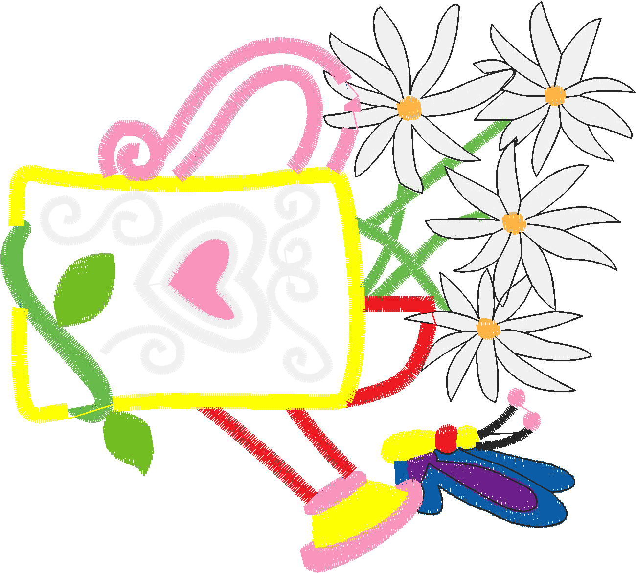 Applique - Watering Cans  (8)