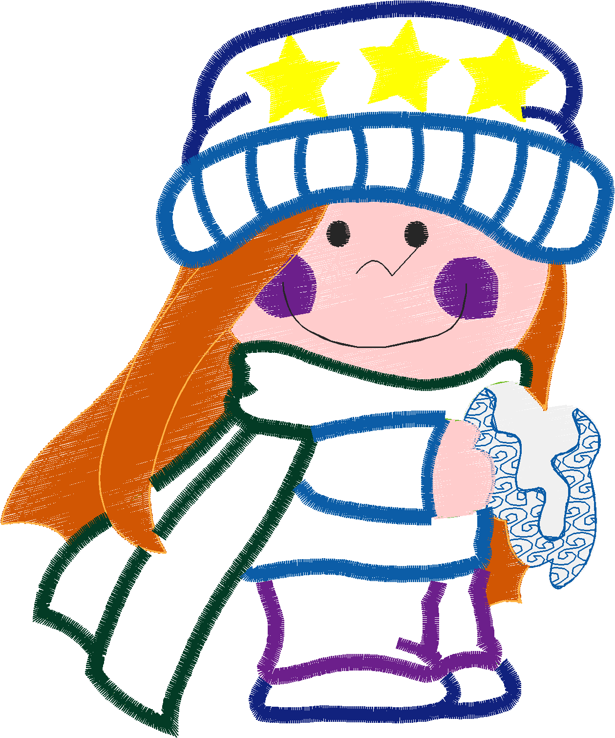 Applique - Winter Kids  (1)