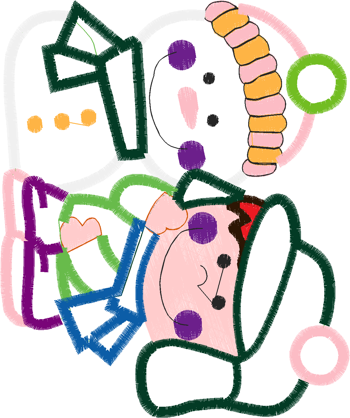 Applique - Winter Kids  (7)