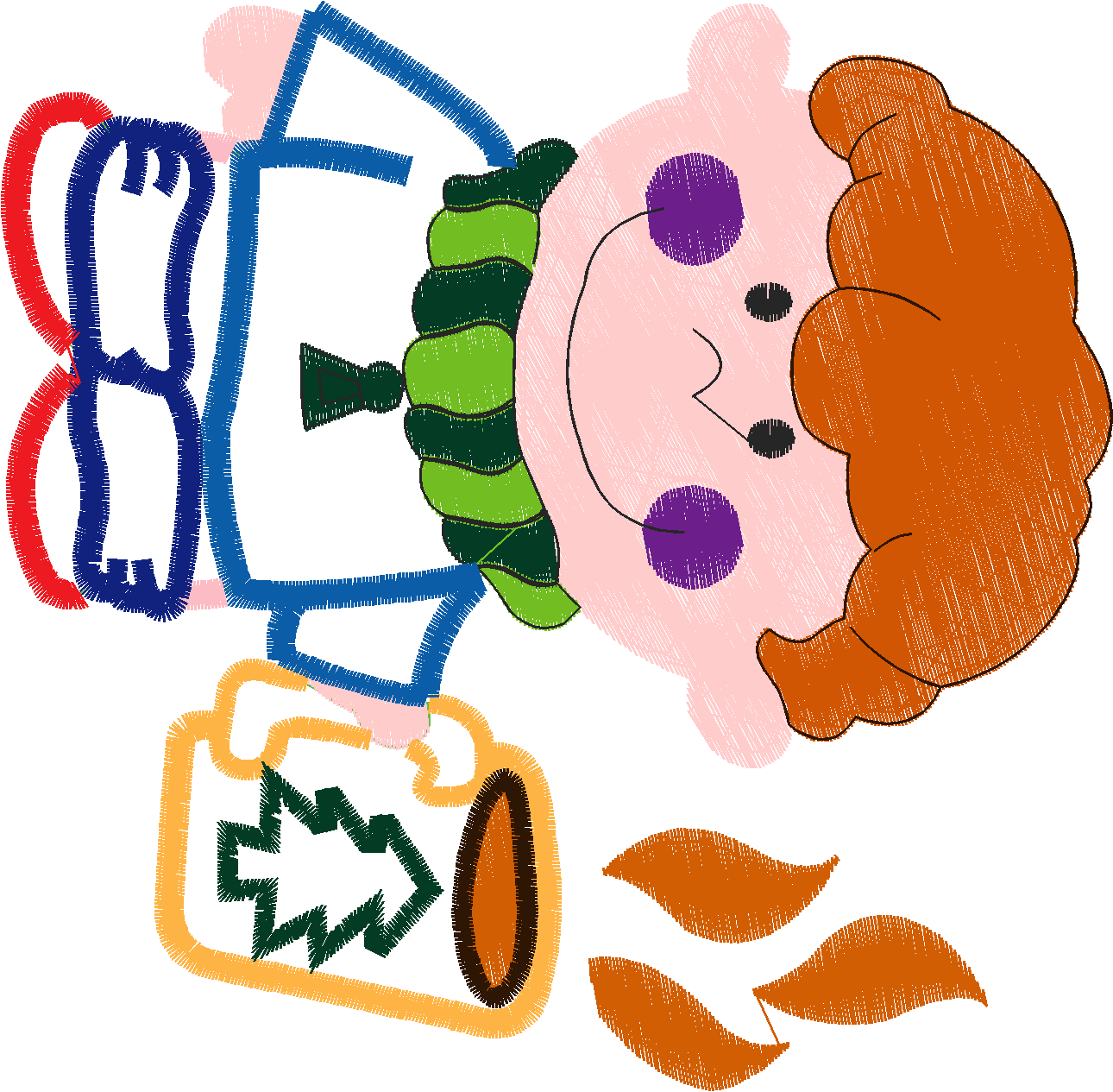 Applique - Winter Kids  (9)