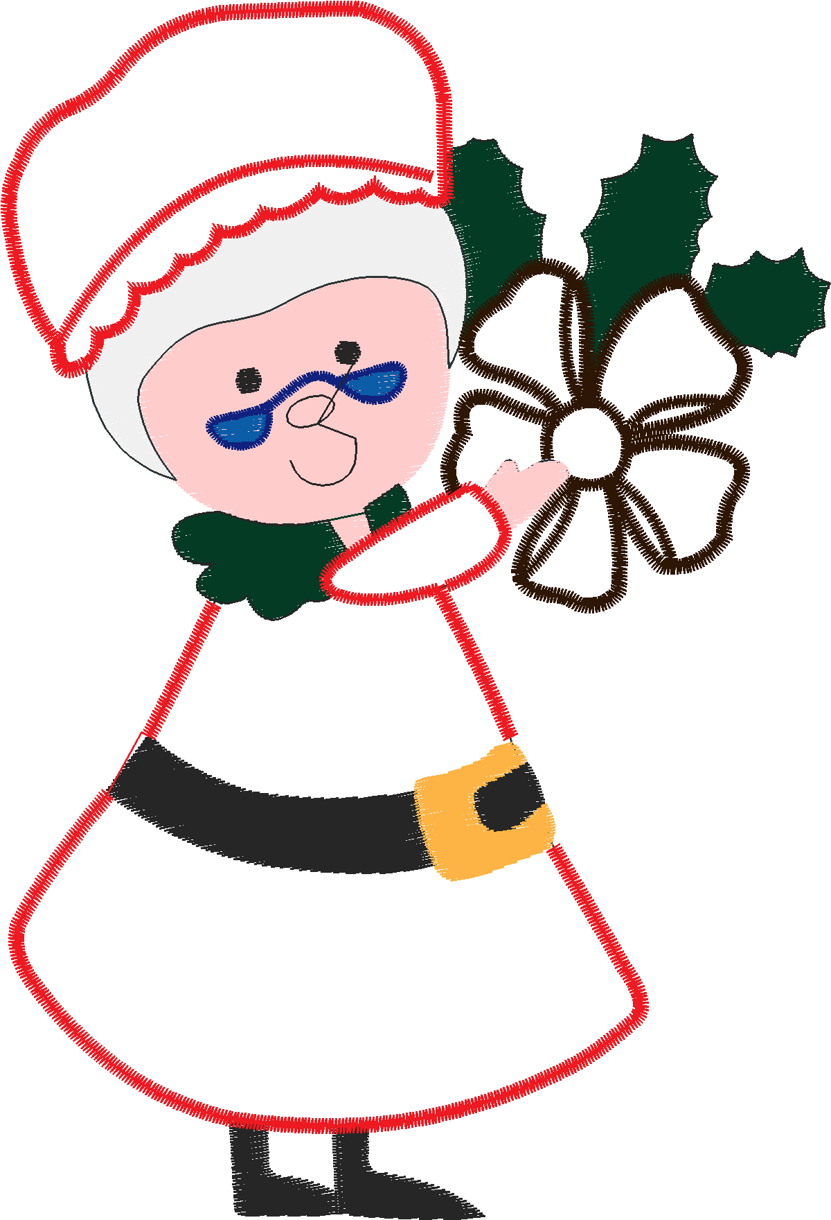 Applique - Mrs Santa  (10)