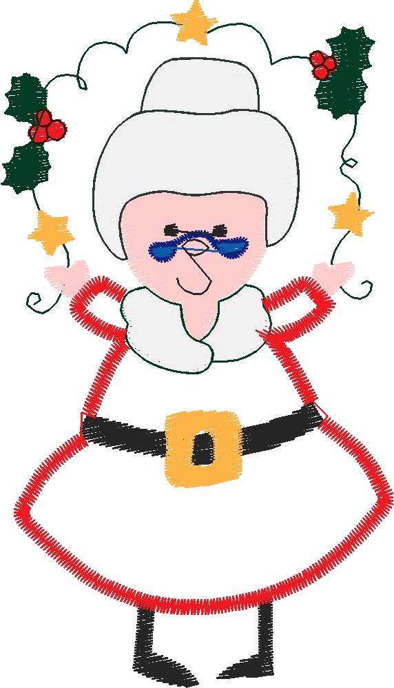 Applique - Mrs Santa  (11)