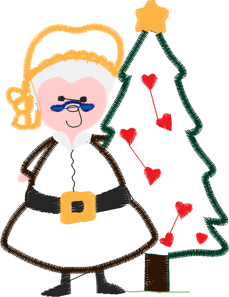 Applique - Mrs Santa  (15)