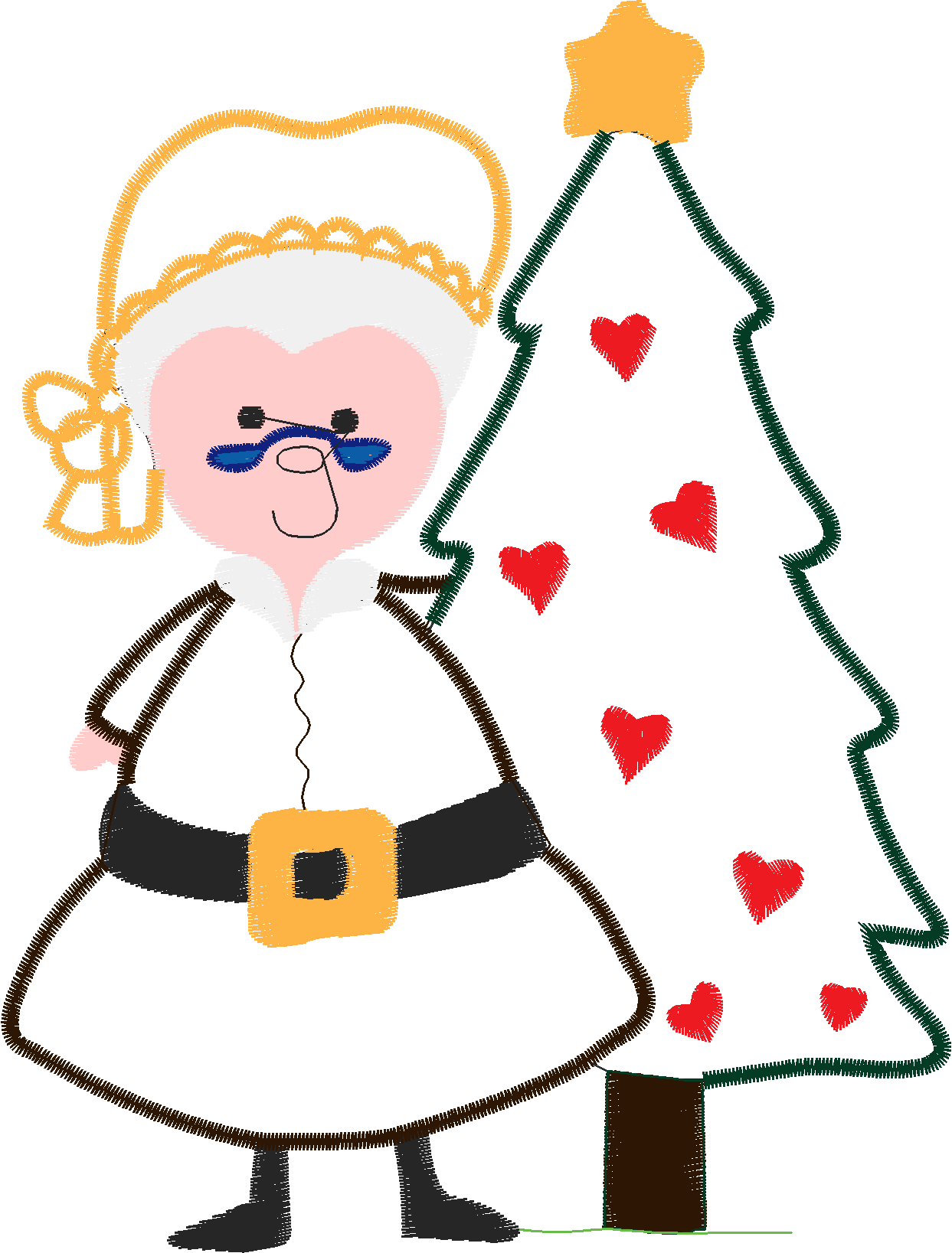 Applique - Mrs Santa  (16)