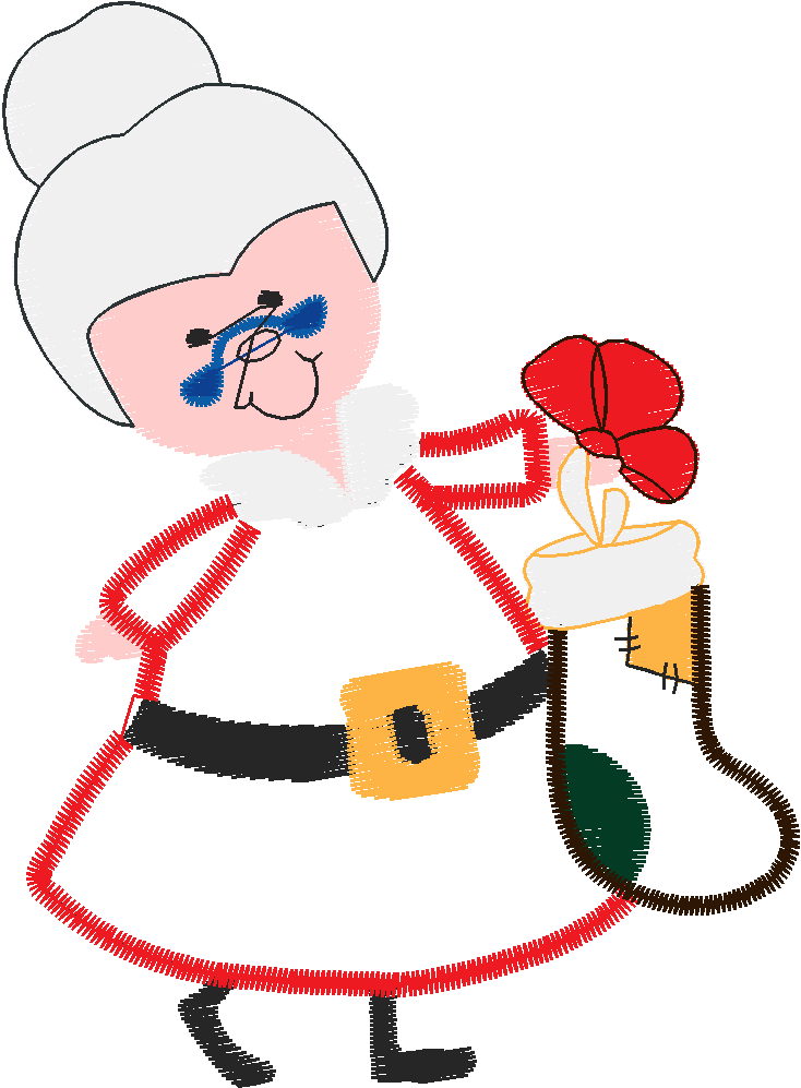 Applique - Mrs Santa  (17)