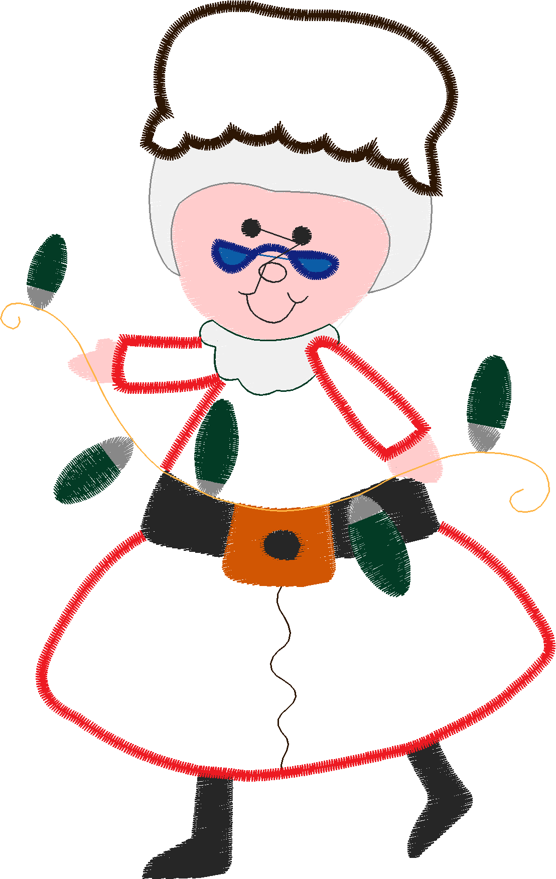 Applique - Mrs Santa  (2)