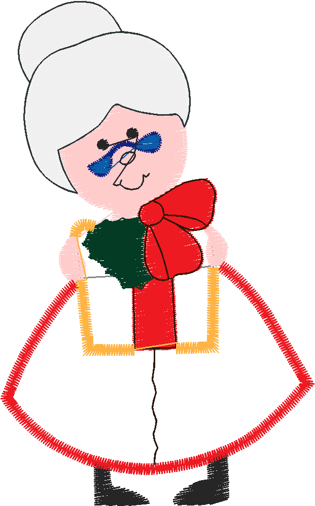 Applique - Mrs Santa  (3)