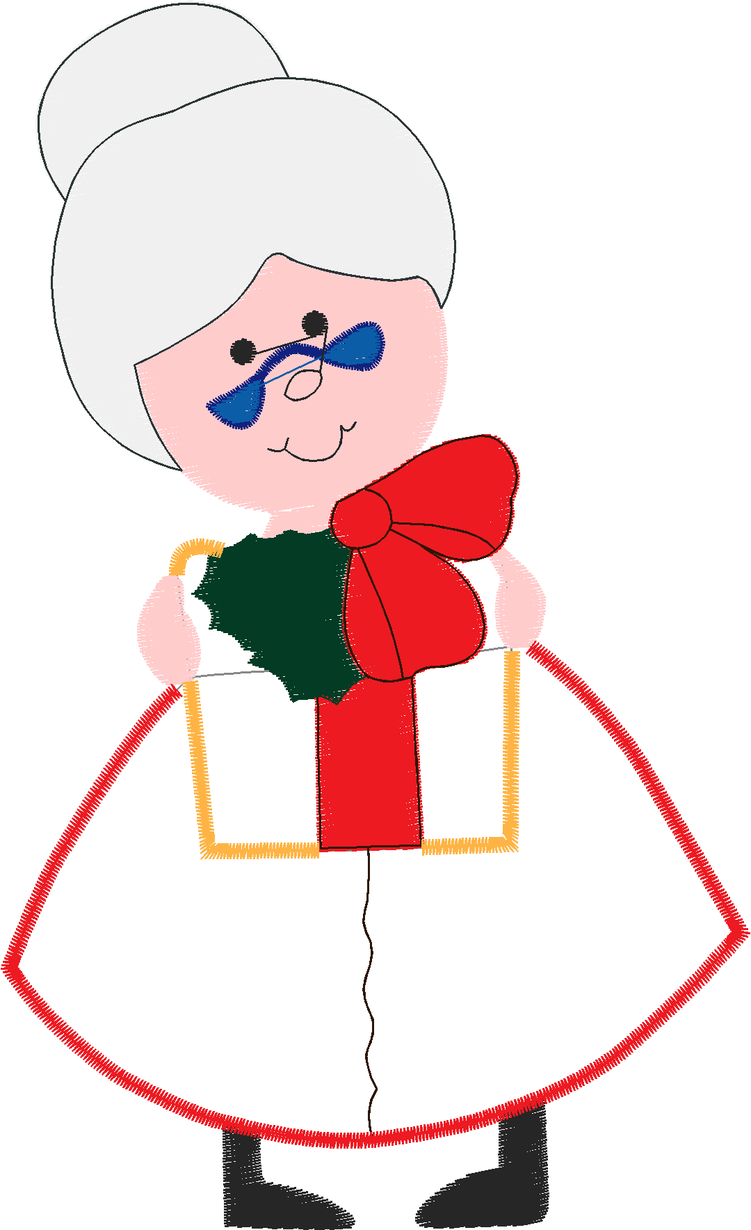 Applique - Mrs Santa  (4)