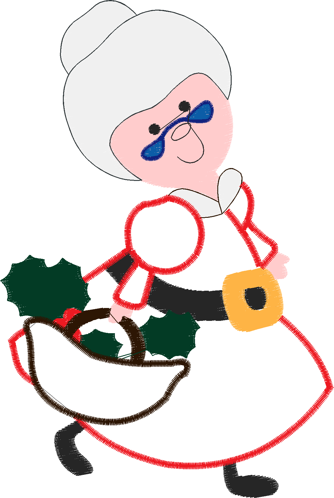 Applique - Mrs Santa  (6)