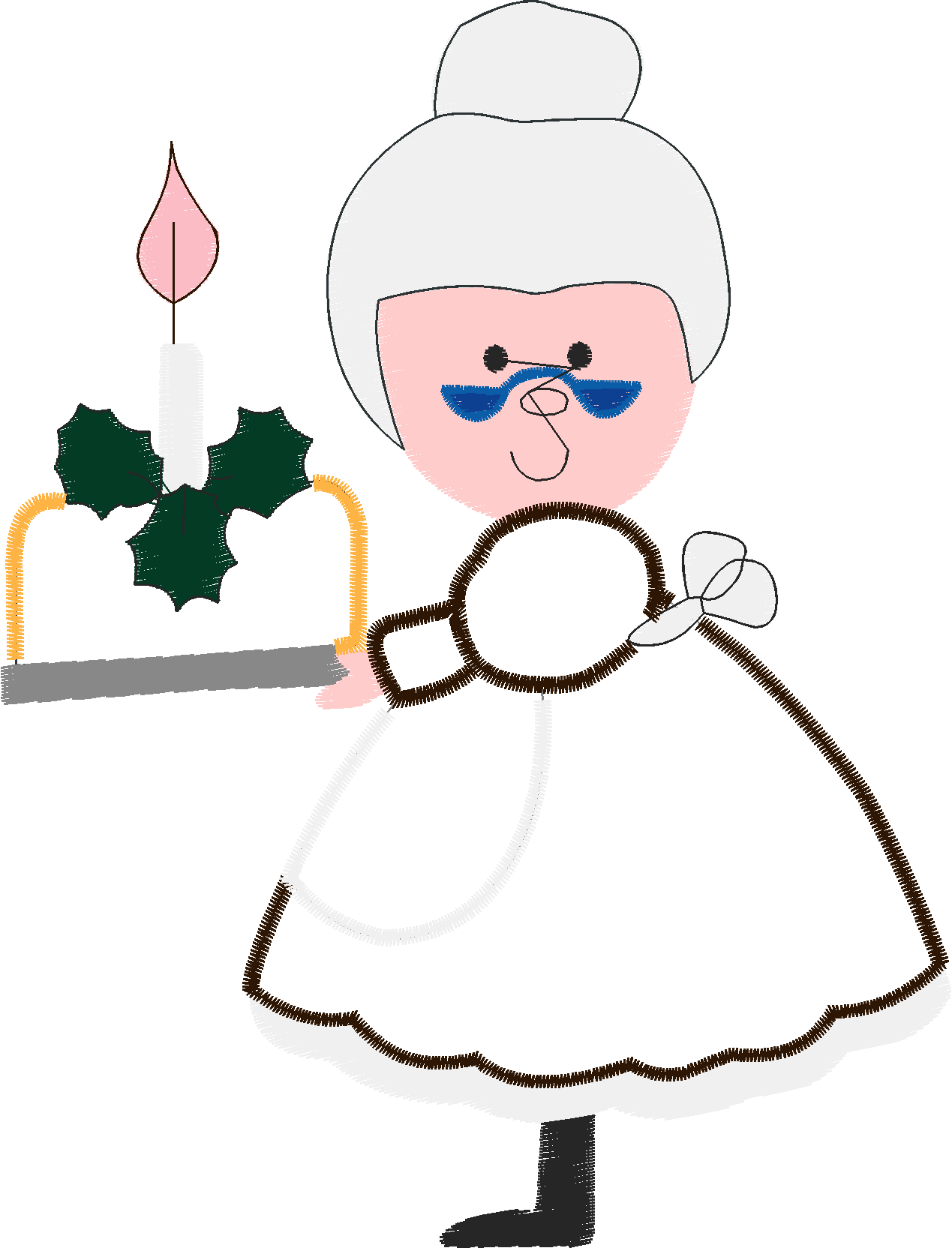 Applique - Mrs Santa  (8)