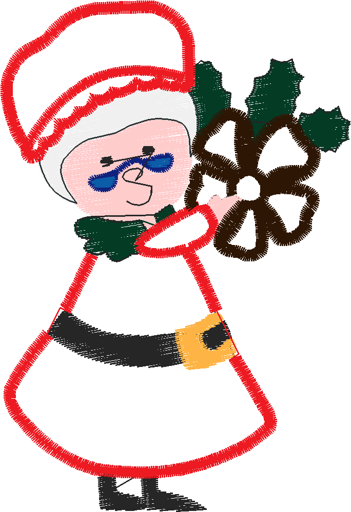 Applique - Mrs Santa  (9)