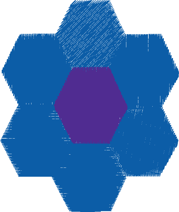 Block-Sm Hexagon Flower