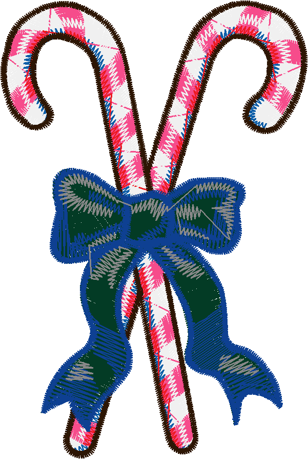 Crossed Candy Canes