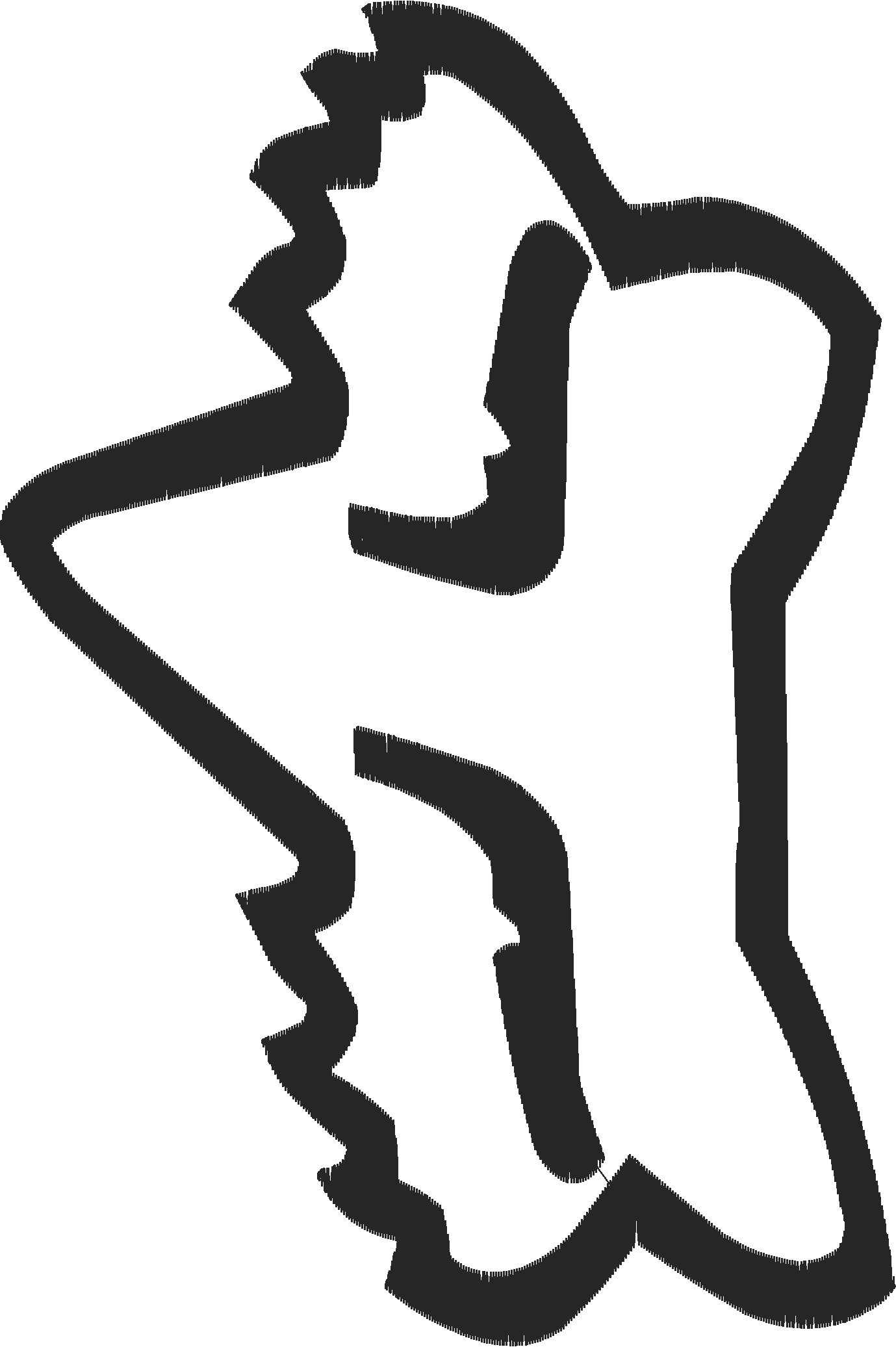 Fox Head Outline Large