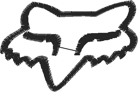 Outline Fox Head Extrasm