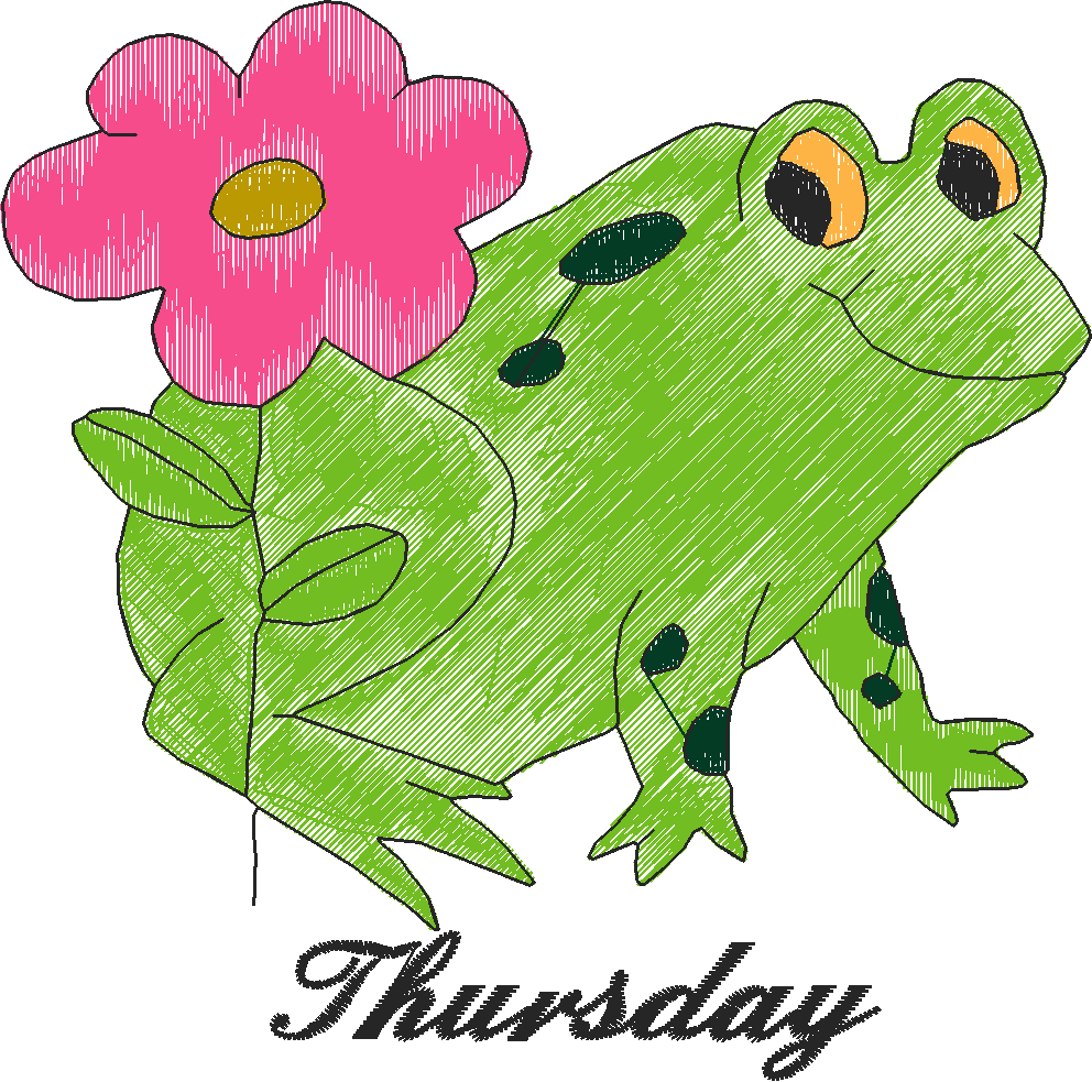 Days Of The Week - Frogs  (5)