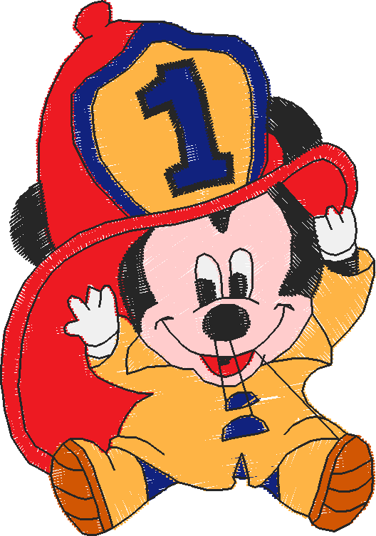 Baby Mickey Met Brandweerhoed