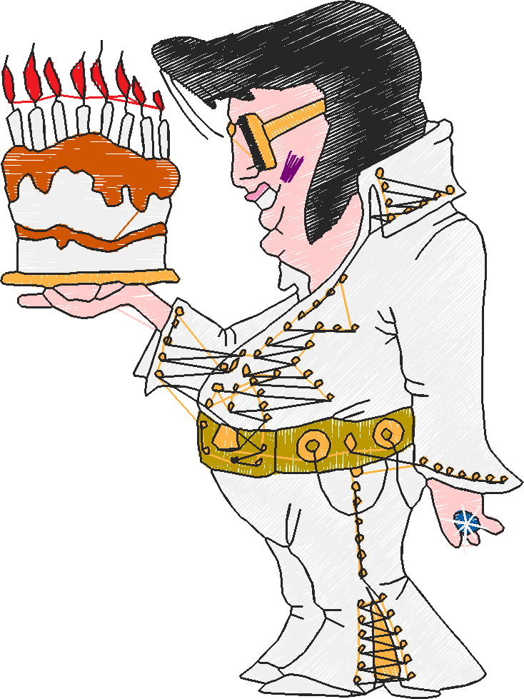 Golden Elvis 02 100 X 100