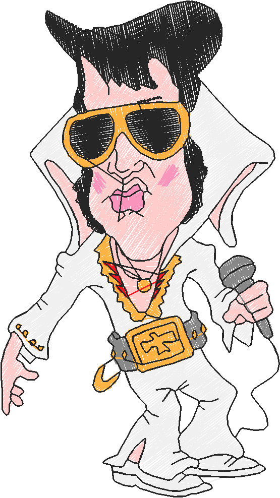 Golden Elvis 03 Script 100 X 100