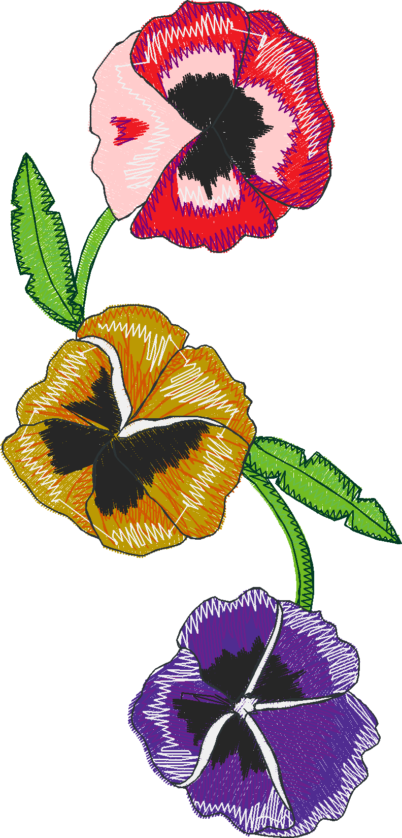 Floral Pansies 1  (11)