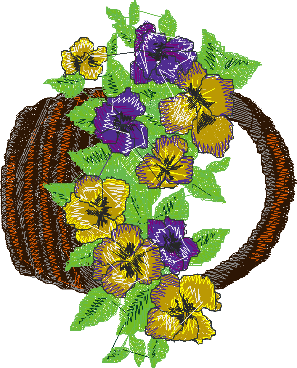 Floral Pansies 1  (5)