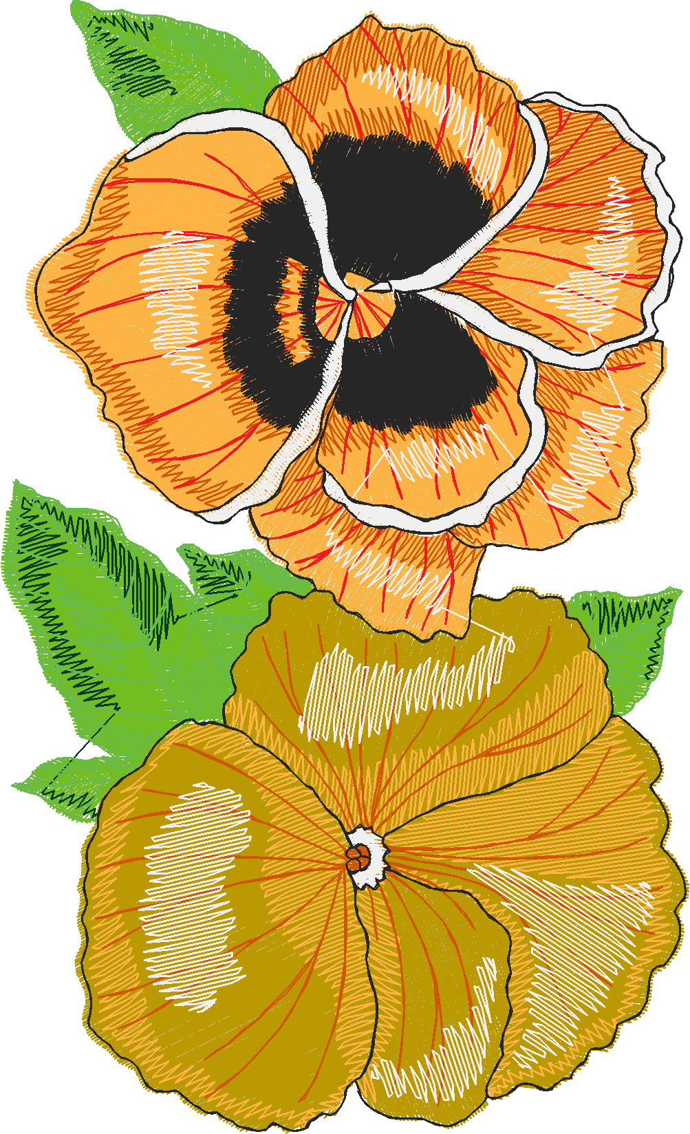 Floral Pansies 1  (6)