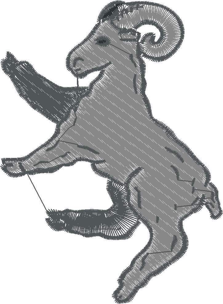 Goats In Heraldic Positions 1  (10)