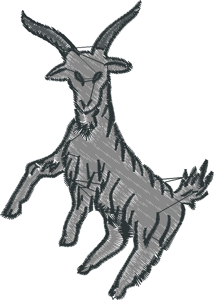 Goats In Heraldic Positions 1  (3)