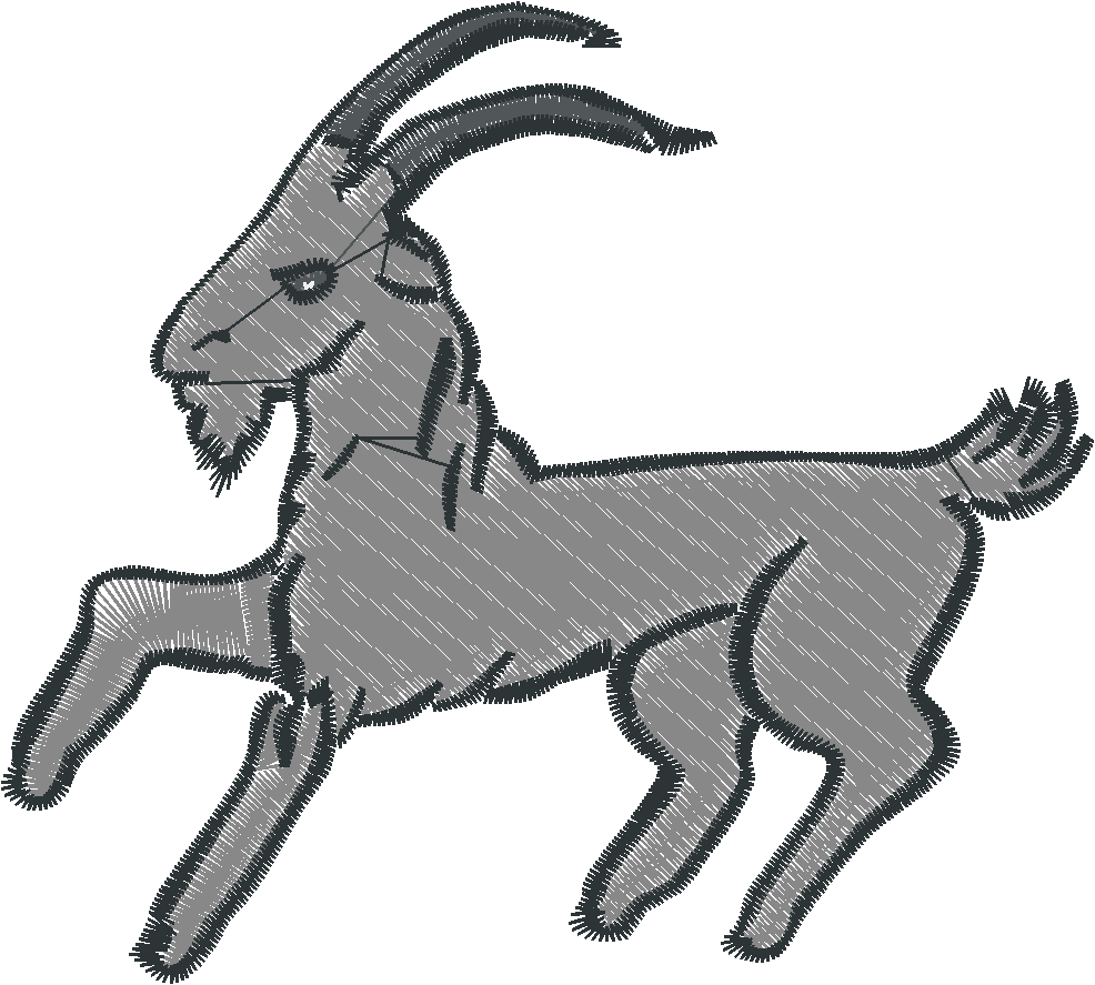 Goats In Heraldic Positions 1  (5)