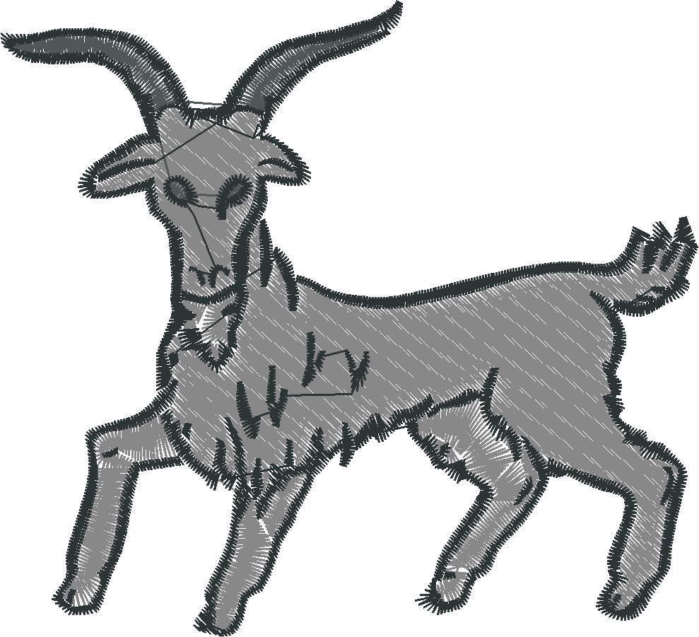 Goats In Heraldic Positions 1  (7)