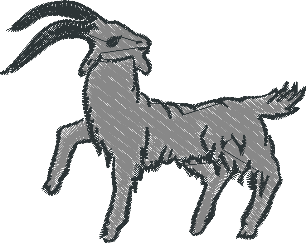 Goats In Heraldic Positions 1  (8)