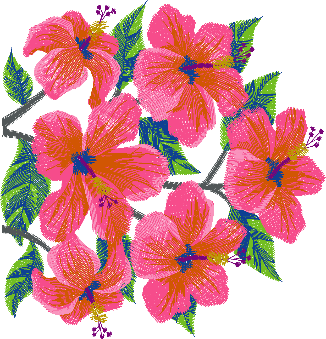 Hibiscus Purse Set 1 (1)