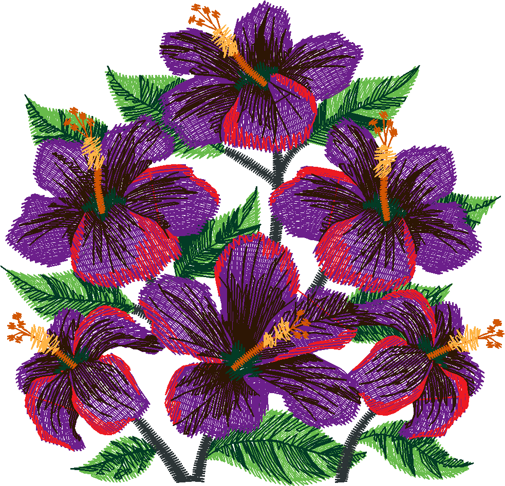 Hibiscus Purse Set 1 (3)