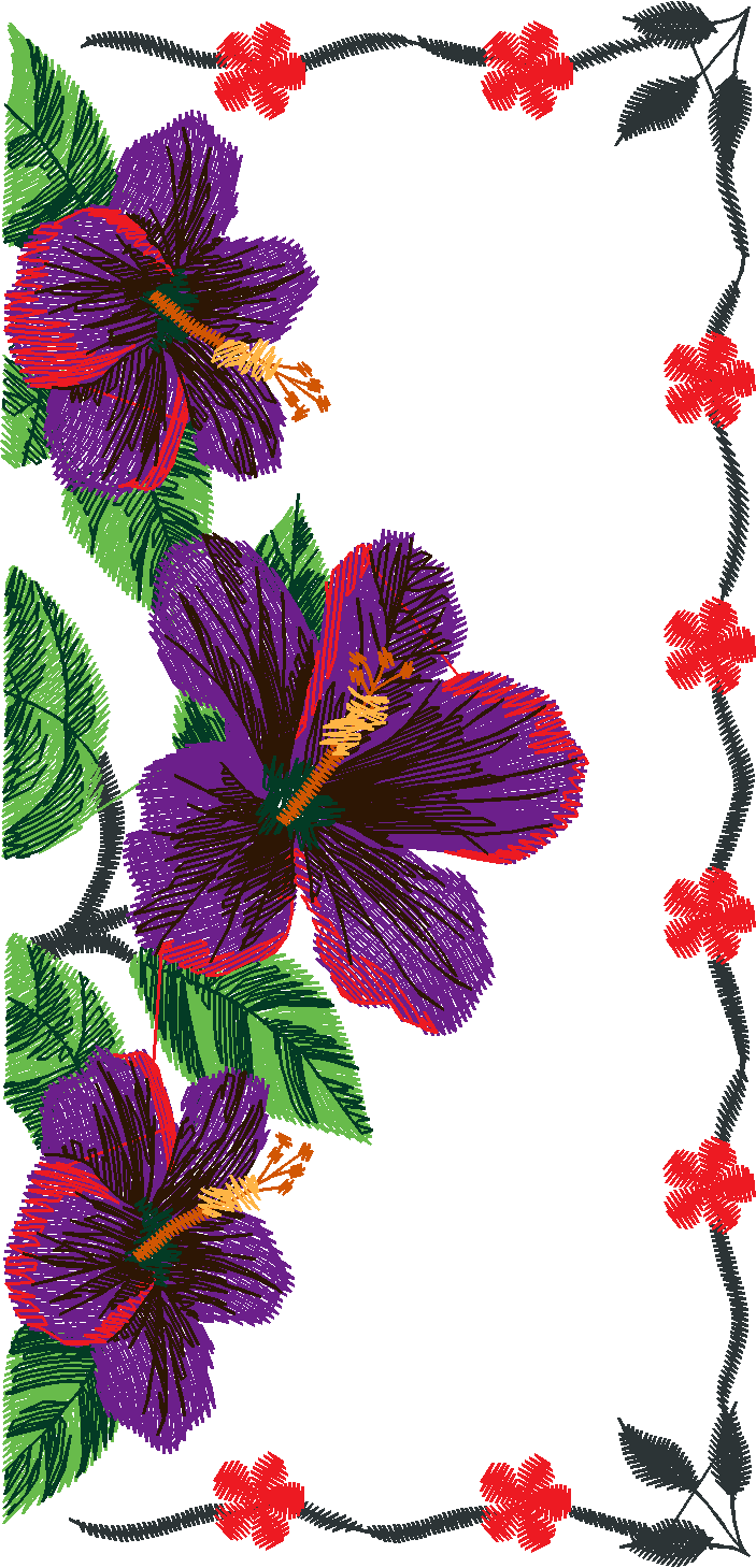 Hibiscus Purse Set 1 (4)