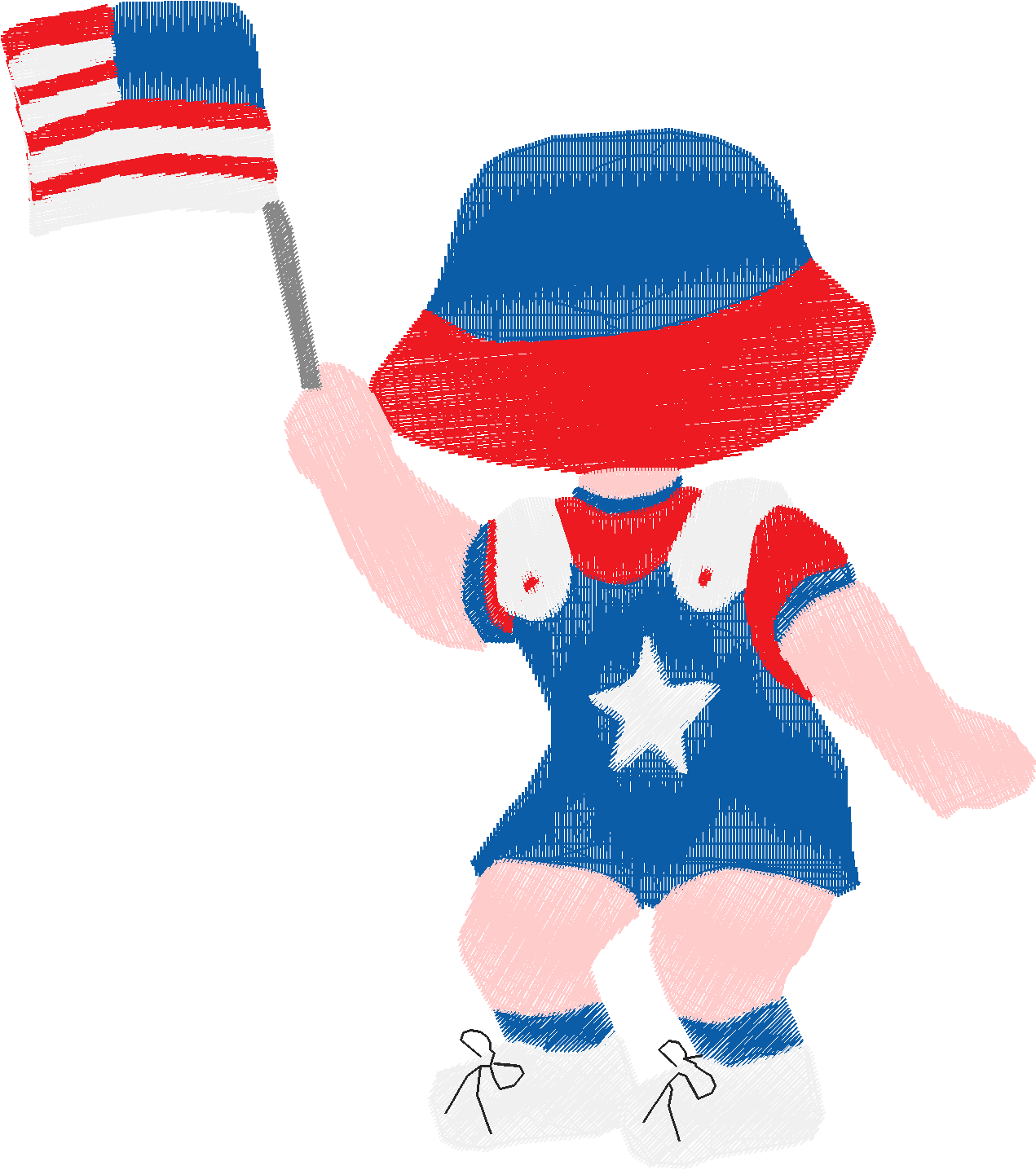 Independence Sunbonnets  (10)