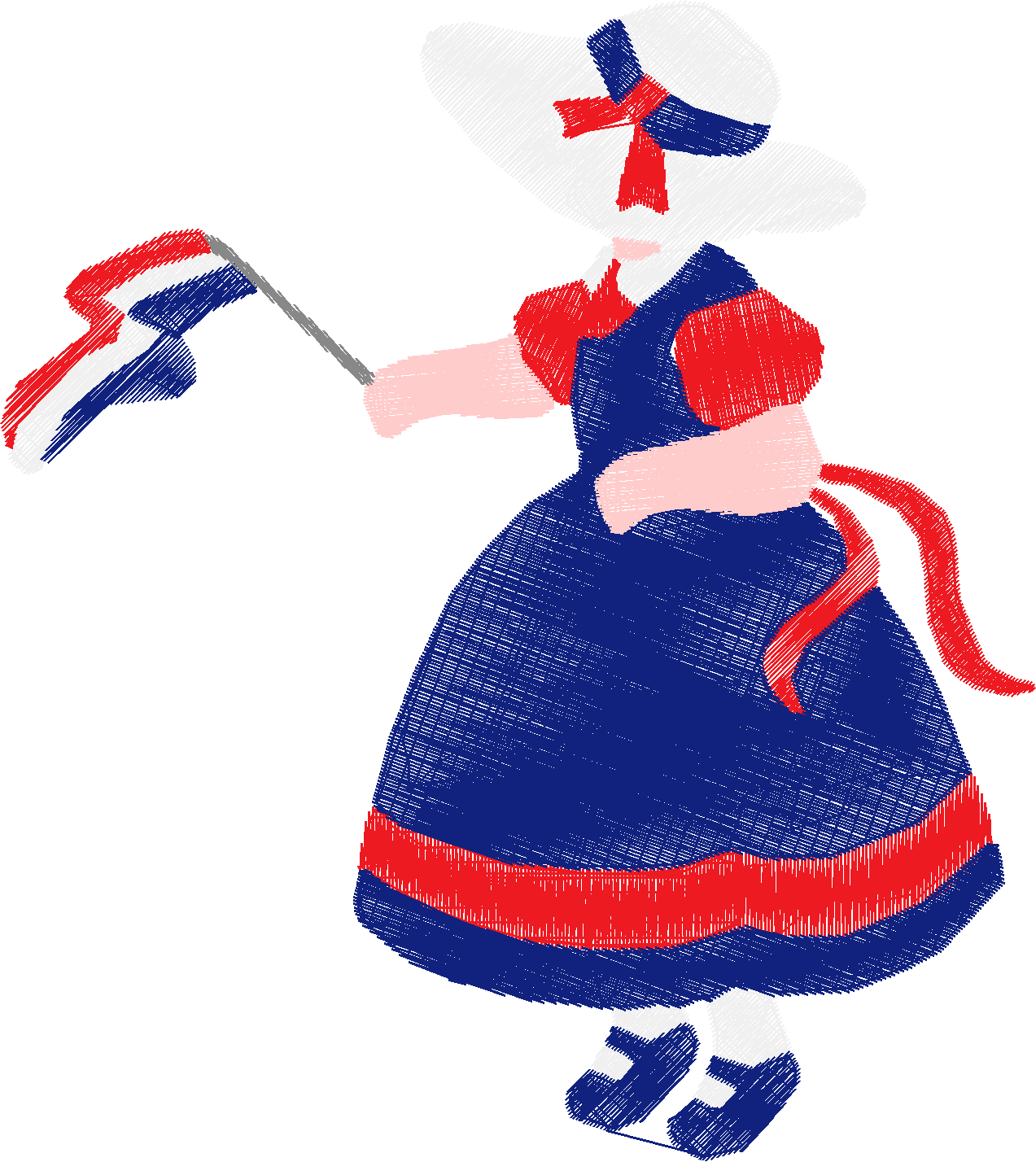 Independence Sunbonnets  (6)