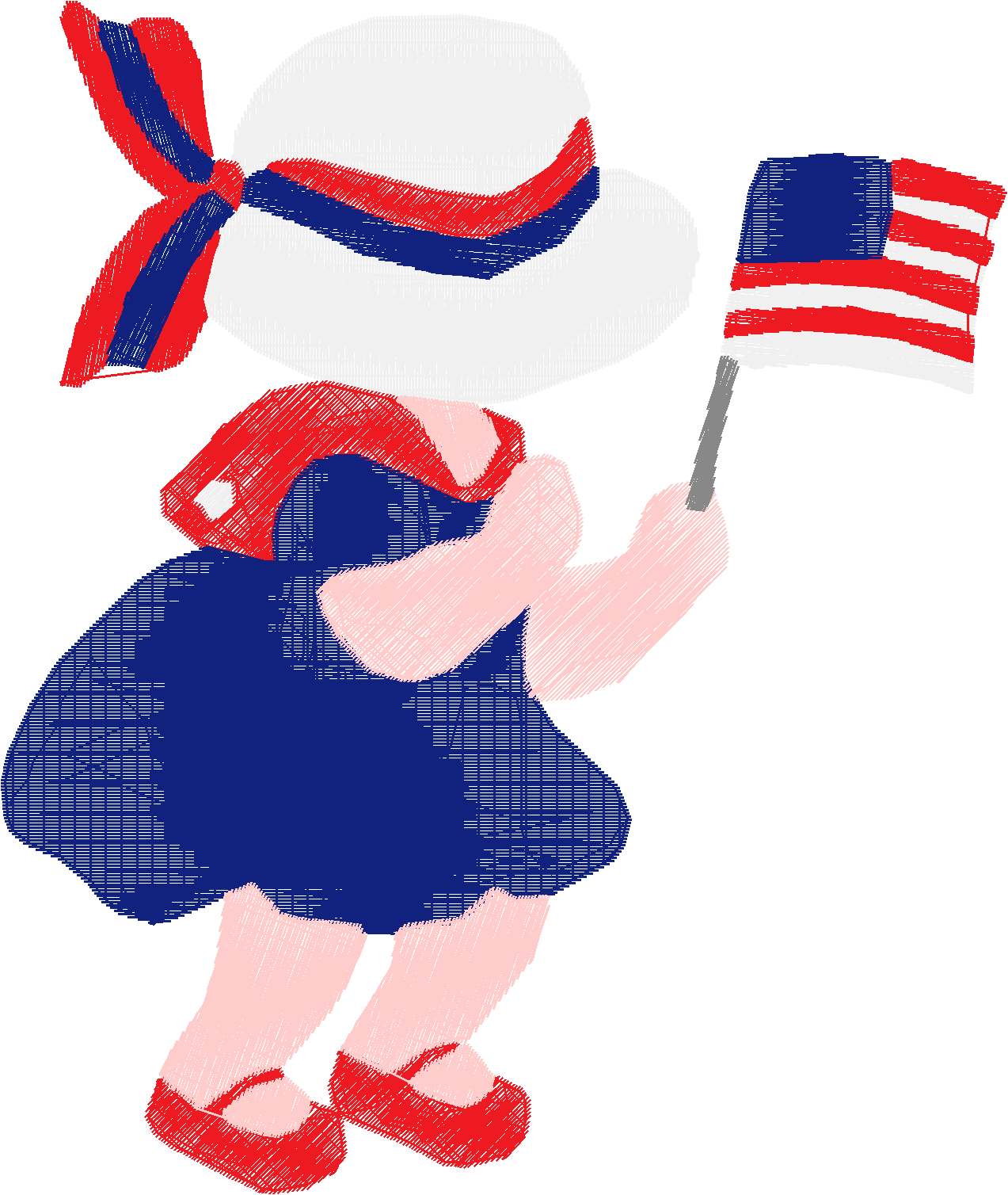 Independence Sunbonnets  (8)