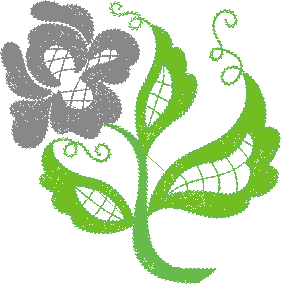 Jacobean 10 - Lace Flowers  (4)