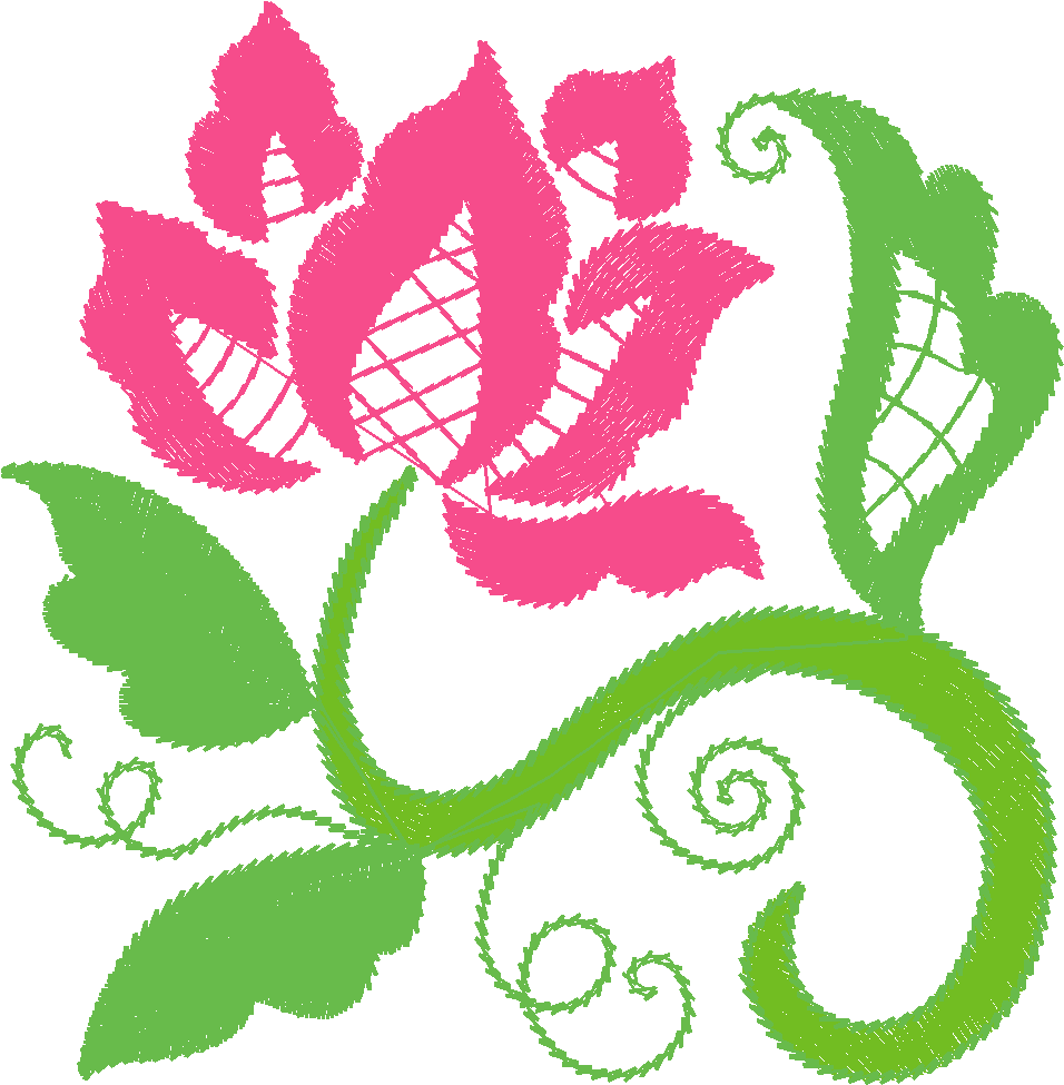 Jacobean 10 - Lace Flowers  (9)