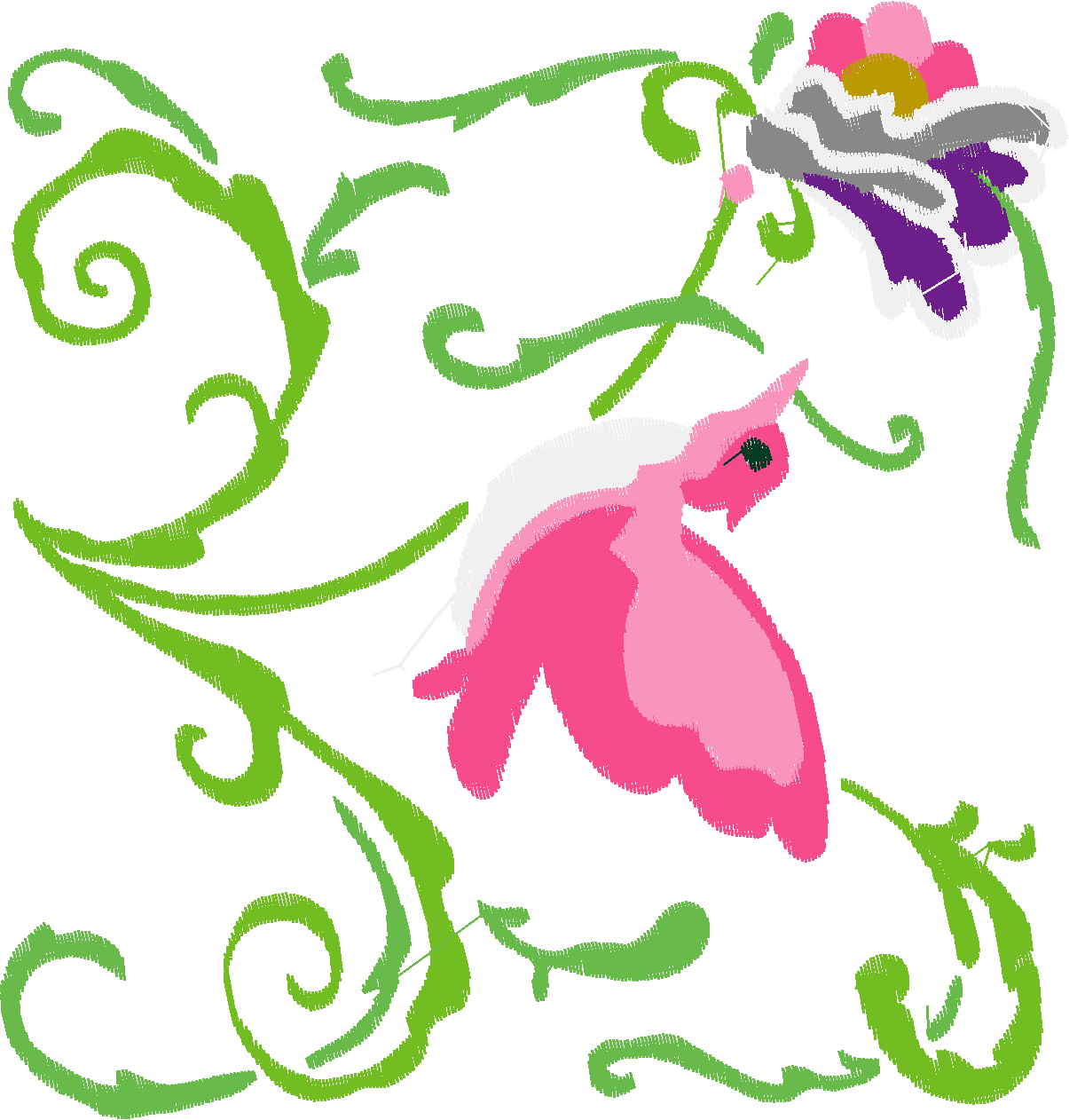 Jacobean 12 - Tropical Birds  (19)