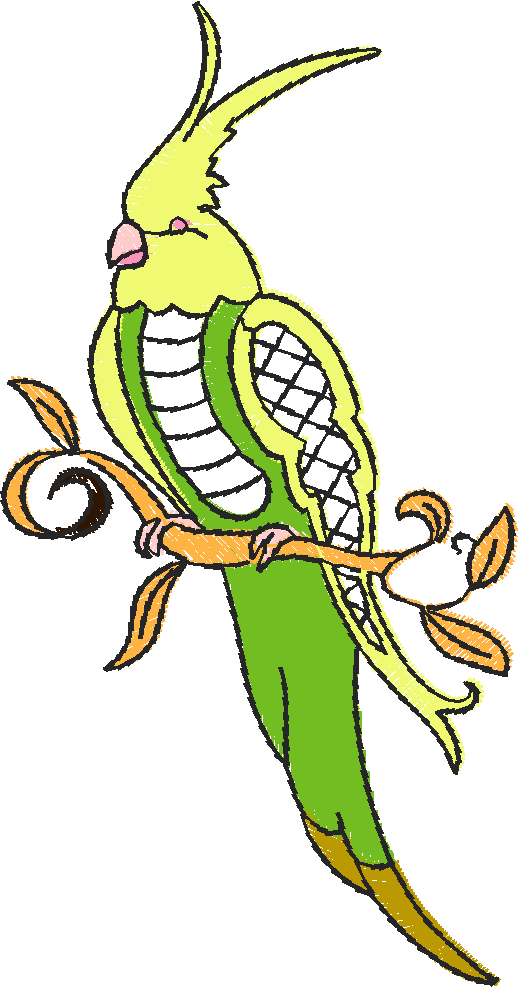 Jacobean 12 - Tropical Birds  (21)