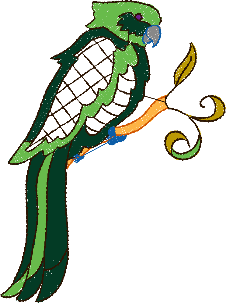 Jacobean 12 - Tropical Birds  (25)