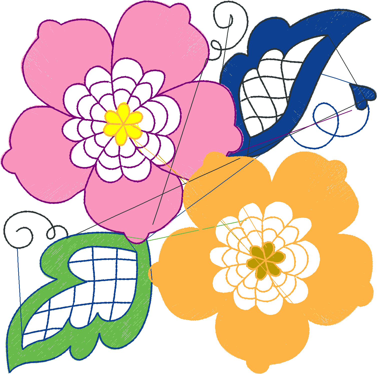 Jacobean 14 - Violets  (14)