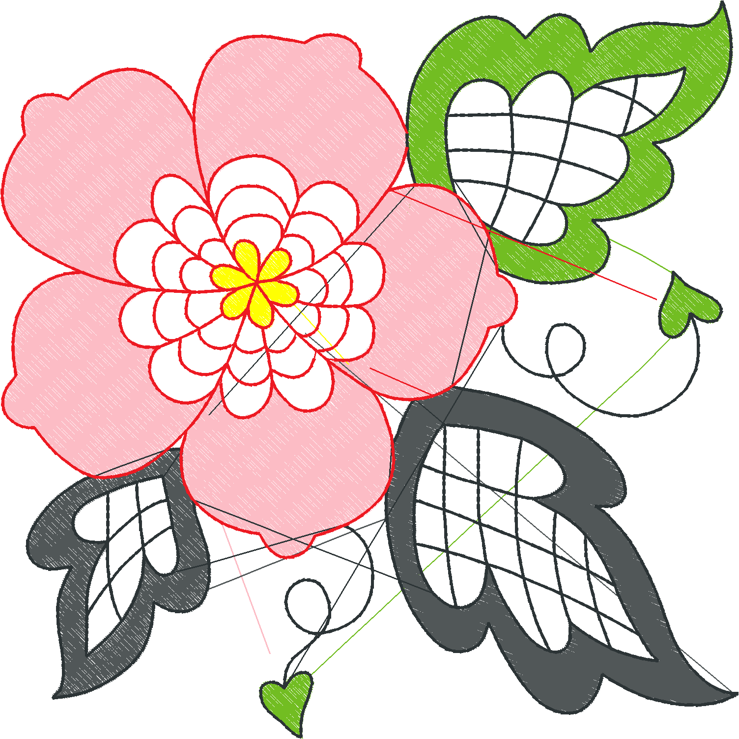 Jacobean 14 - Violets  (4)